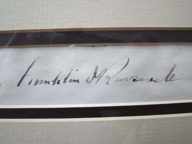 A framed photograph and signature of President Franklin D. Roosevelt circa 1935-1940 — image 2